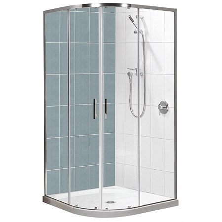 Clearlite Cezanne 900mm Round Tile Shower