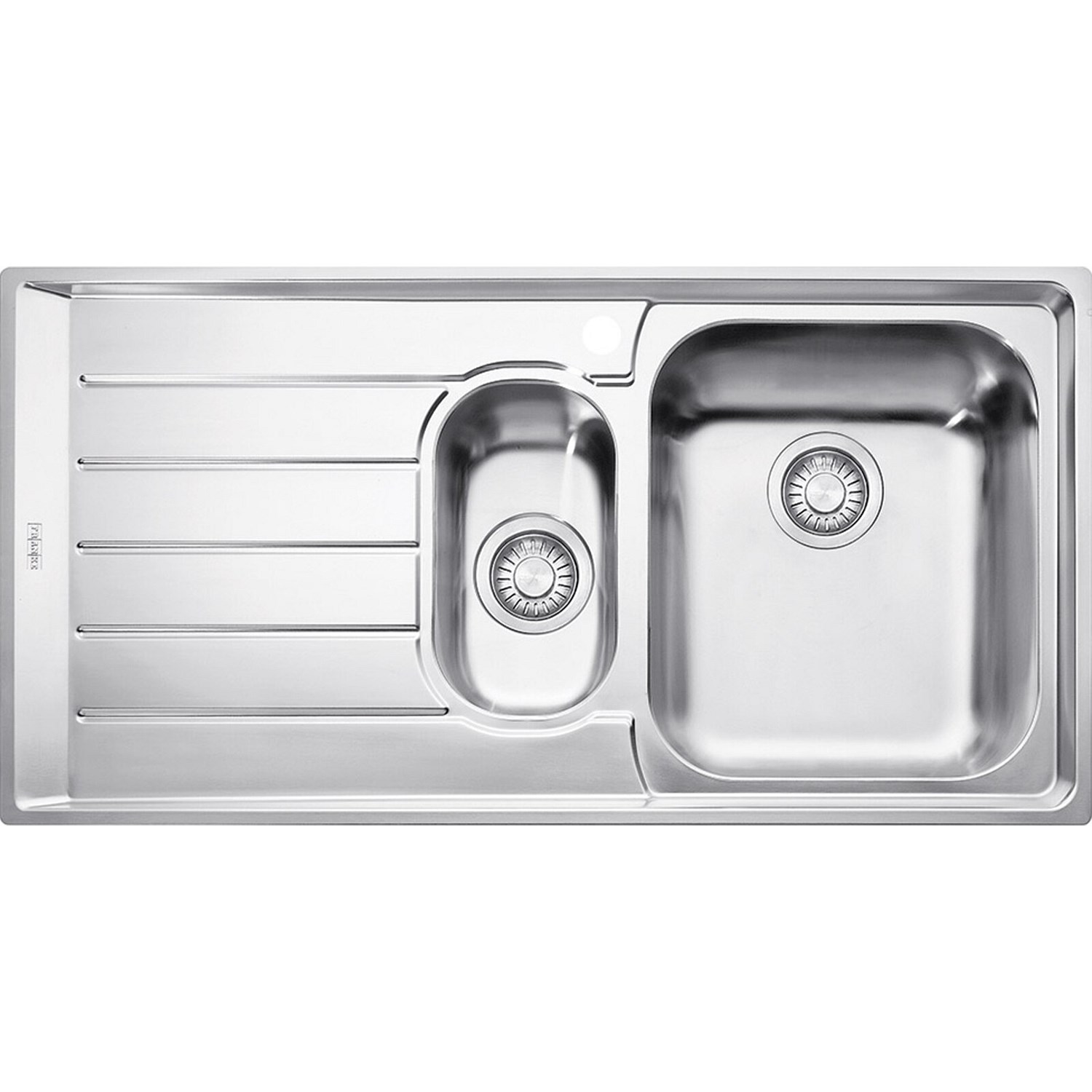 Sink Units - Franke Neptune 1 & 1/4 Bowl Sink with Drainer Topmount  Stainless