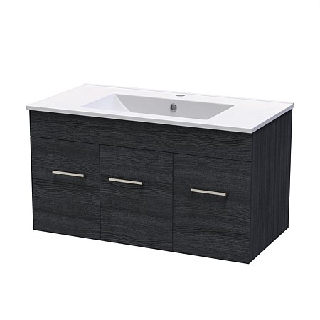 Clearlite Classic Valley 900mm Wall-Hung Vanity Dark Oak