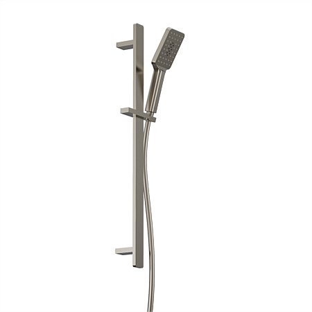 Plumbline Venice Square Slide Shower Brushed Nickel