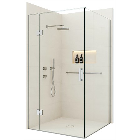 Atlantis Accessible 1200mm 2 Wall Hinged Tile Shower