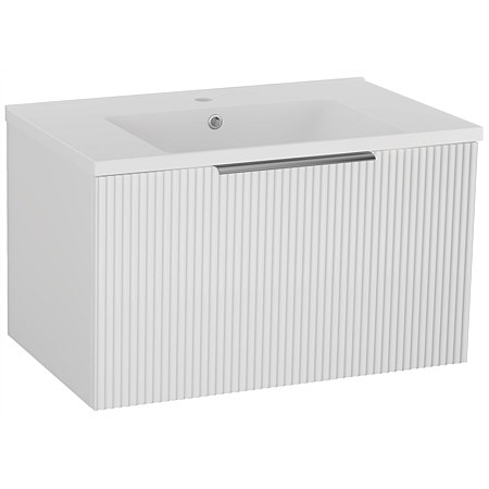 LeVivi Positano 750mm Wall-Hung Vanity Matt White