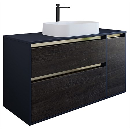 St Michel City 50 Wall-Hung Vanity Woodgrain