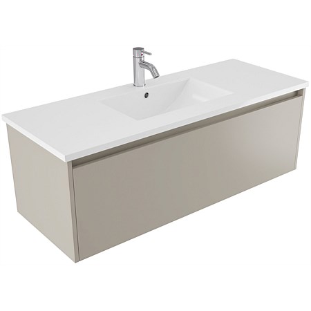 Elementi Sienna 1200mm Vitreous China Wall-Hung Vanity Dawn Grey