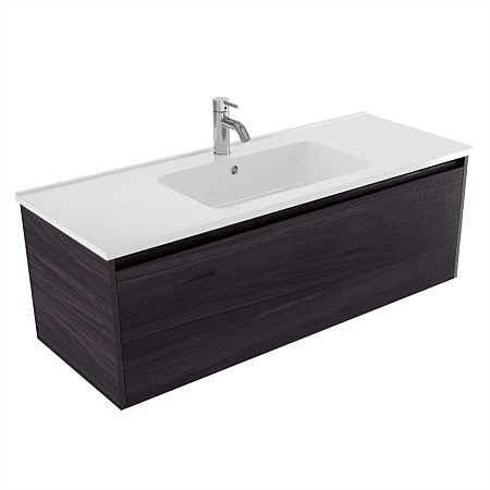 Elementi Sienna 1200mm Wall-Hung Vanity with Polymarble Top Fiordland Elm Wilderness