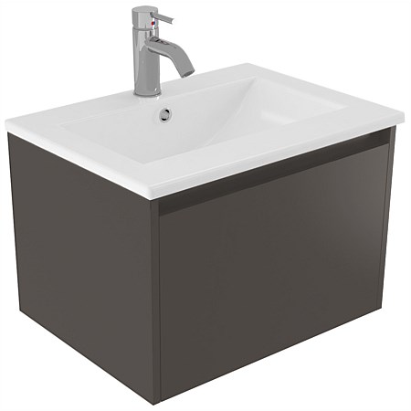 Elementi Sienna 600mm Vitreous China Wall-Hung Vanity Bullet