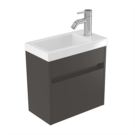 Elementi Sienna 440mm Wall-Hung Vanity with Polymarble Top Bullet