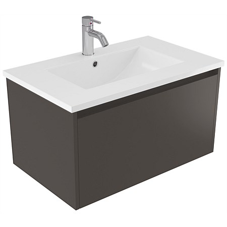 Elementi Sienna 750mm Vitreous China Wall-Hung Vanity Bullet