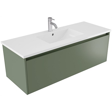 Elementi Sienna 1200mm Vitreous China Wall-Hung Vanity Green Slate