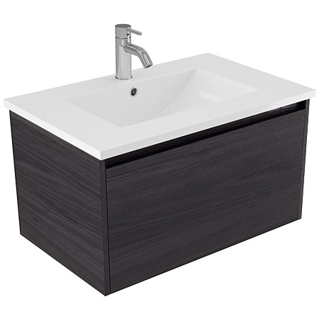 Elementi Sienna 750mm Vitreous China Wall-Hung Vanity Fiordland Elm Wilderness