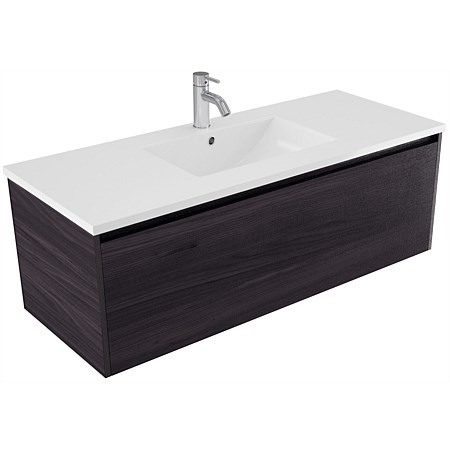 Elementi Sienna 1200mm Vitreous China Wall-Hung Vanity Fiordland Elm Wilderness