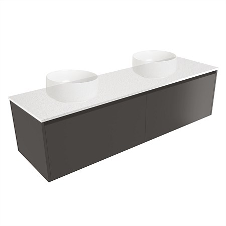 Elementi Sienna 1500mm Double Wall-Hung Vanity Bullet
