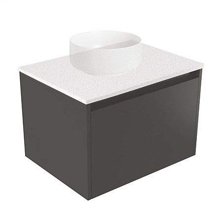 Elementi Sienna 600mm Wall-Hung Vanity Motion Elestone Flat Top Bullet