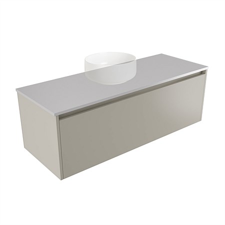 Elementi Sienna 1200mm Wall-Hung Vanity Moonlight Elestone Flat Top Dawn Grey