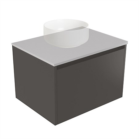 Elementi Sienna 600mm Wall-Hung Vanity Moonlight Elestone Flat Top Bullet