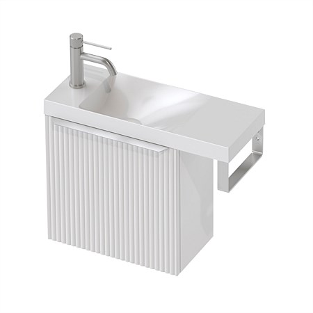 St Michel Flo 22 550mm Wall-Hung Vanity White Satin