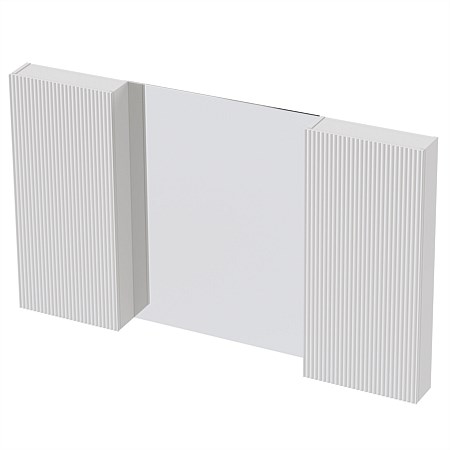 St Michel Flo Mirror Cabinet 1500mm 2 Door Classic White Satin
