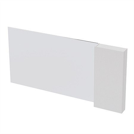 St Michel Flo Mirror Cabinet 1800mm 1 Door Classic White Satin
