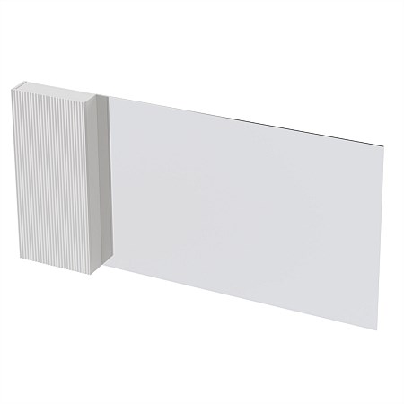 St Michel Flo Mirror Cabinet 1800mm 1 Door Classic White Satin