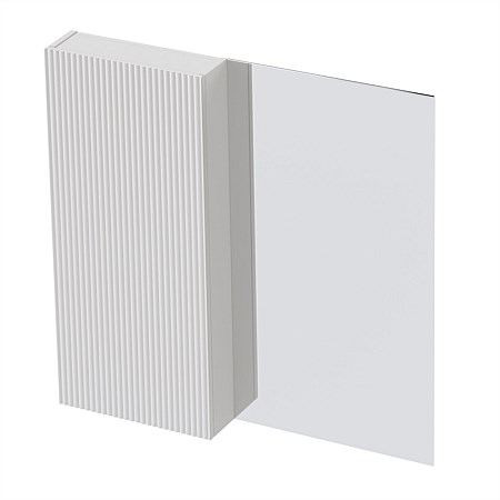 St Michel Flo Mirror Cabinet 900mm 1 Door Classic White Satin