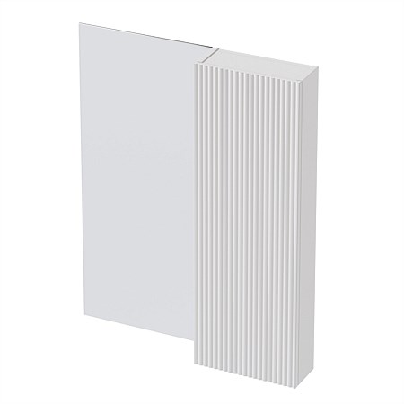 St Michel Flo Mirror Cabinet 700mm 1 Door Classic White Satin