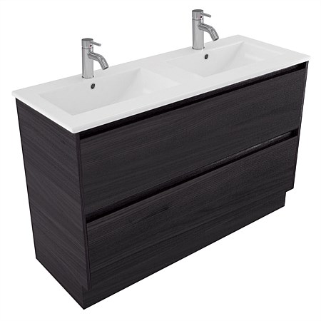 Elementi Sienna 1200mm 2 Drawer Vitreous China Vanity Fiordland Elm Wilderness