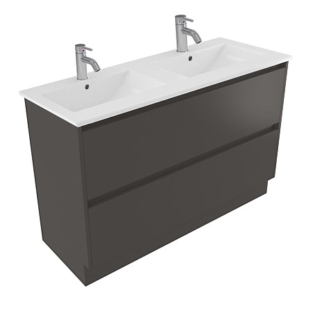 Elementi Sienna 1200mm 2 Drawer Vitreous China Vanity Bullet