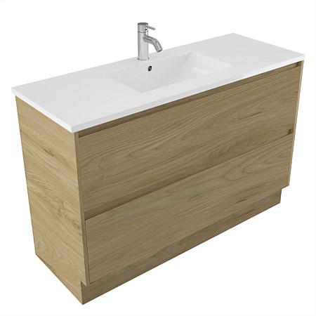 Elementi Sienna 1200mm 2 Drawer Vitreous China Vanity French Oak Velvet