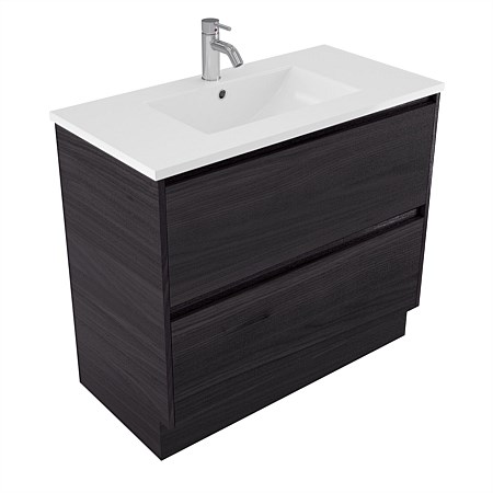 Elementi Sienna 900mm 2 Drawer Vitreous China Vanity Fiordland Elm Wilderness