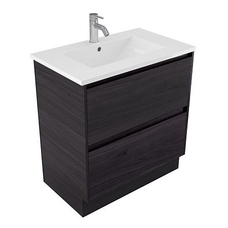 Elementi Sienna 750mm 2 Drawer Vitreous China Vanity Fiordland Elm Wilderness