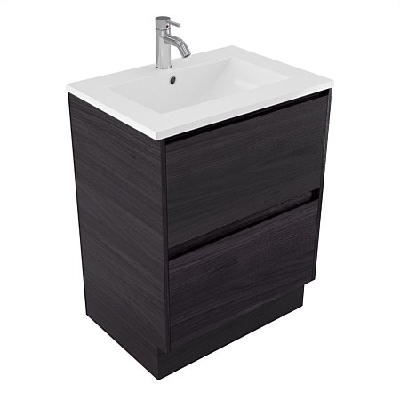 Elementi Sienna 600mm 2 Drawer Vitreous China Vanity Fiordland Elm Wilderness