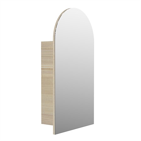 Elementi Sienna 900mm Arch Mirror Cabinet Seasoned Oak