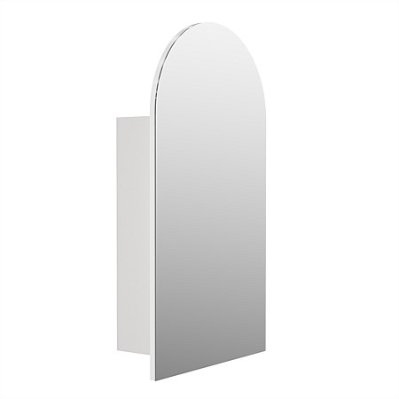 Elementi Sienna 900mm Arch Mirror Cabinet White Gloss