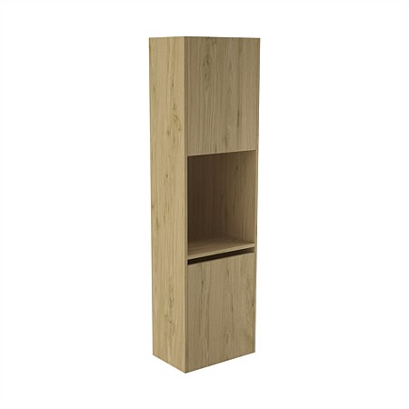 Elementi Sienna 1600mm Open Shelf Tall Cabinet Left French Oak Velvet