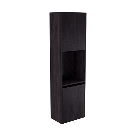 Elementi Sienna 1600mm Open Shelf Tall Cabinet Left Fiordland Elm Wilderness