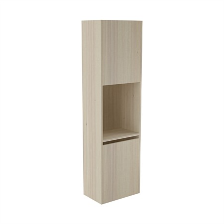 Elementi Sienna 1600mm Open Shelf Tall Cabinet Right Seasoned Oak