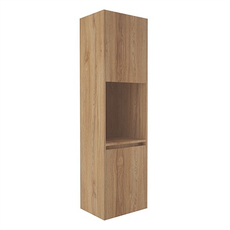 Elementi Sienna 1600mm Open Shelf Tall Cabinet Right Southern Oak Timberland