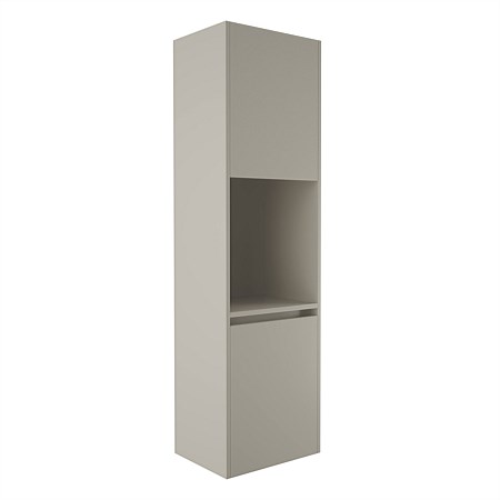 Elementi Sienna 1600mm Open Shelf Tall Cabinet Right Dawn Grey