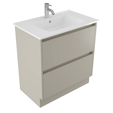 Elementi Sienna 750mm 2 Drawer Polymarble Vanity Dawn Grey