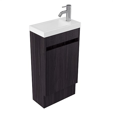Elementi Sienna 440mm 2 Drawer Polymarble Vanity Fiordland Elm Wilderness