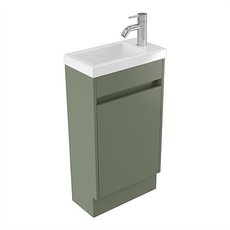 Elementi Sienna 440mm 2 Drawer Polymarble Vanity Green Slate