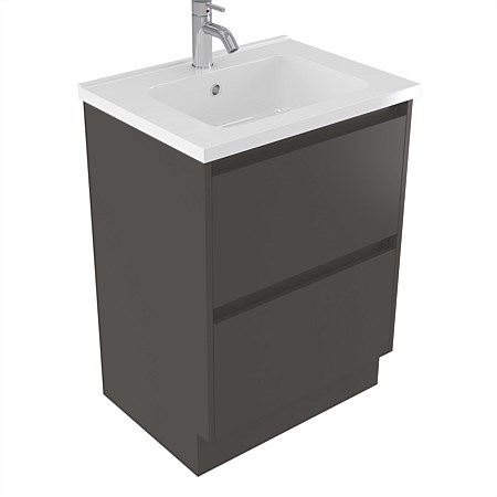 Elementi Sienna 600mm 2 Drawer Polymarble Vanity Bullet