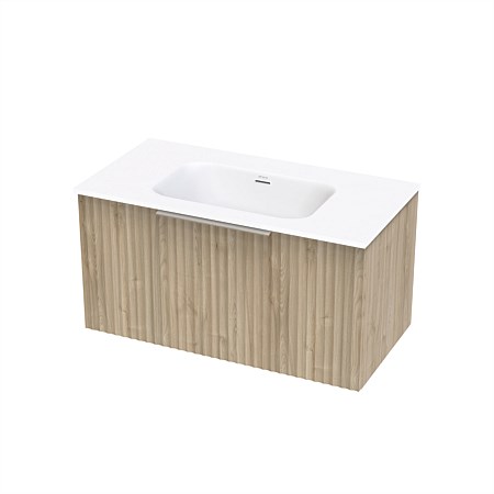 Athena Array Riada Serifos 900mm Wall Hung Vanity Ranfurly Oak