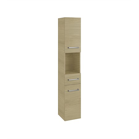 LeVivi Devon Wall-Hung Storage Tower Light Oak
